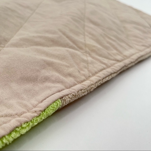 RARE Indigo Baby ABC Fuzzy Tan Monkey Bunny Bear Rattle Squeaker Play Blanket - Picture 14 of 17